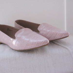 Brand New, Never Worn Madden Girl Size 8 Leather Pink Slip On Shoes